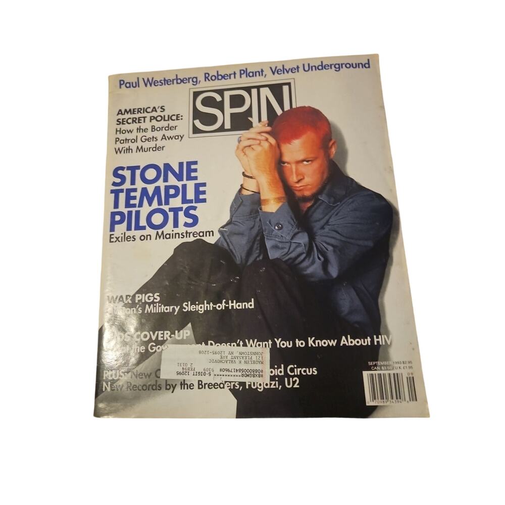 Spin Magazine September 1993 Stone Temple Pilots